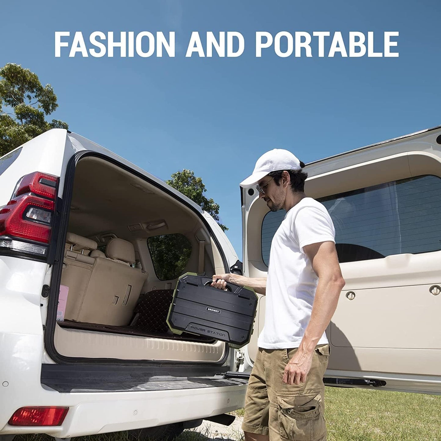 Portable Power Station with 30W Solar Panel