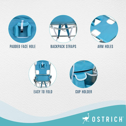 Ostrich Mochila 3N1 Silla - con bolsa enfriadora