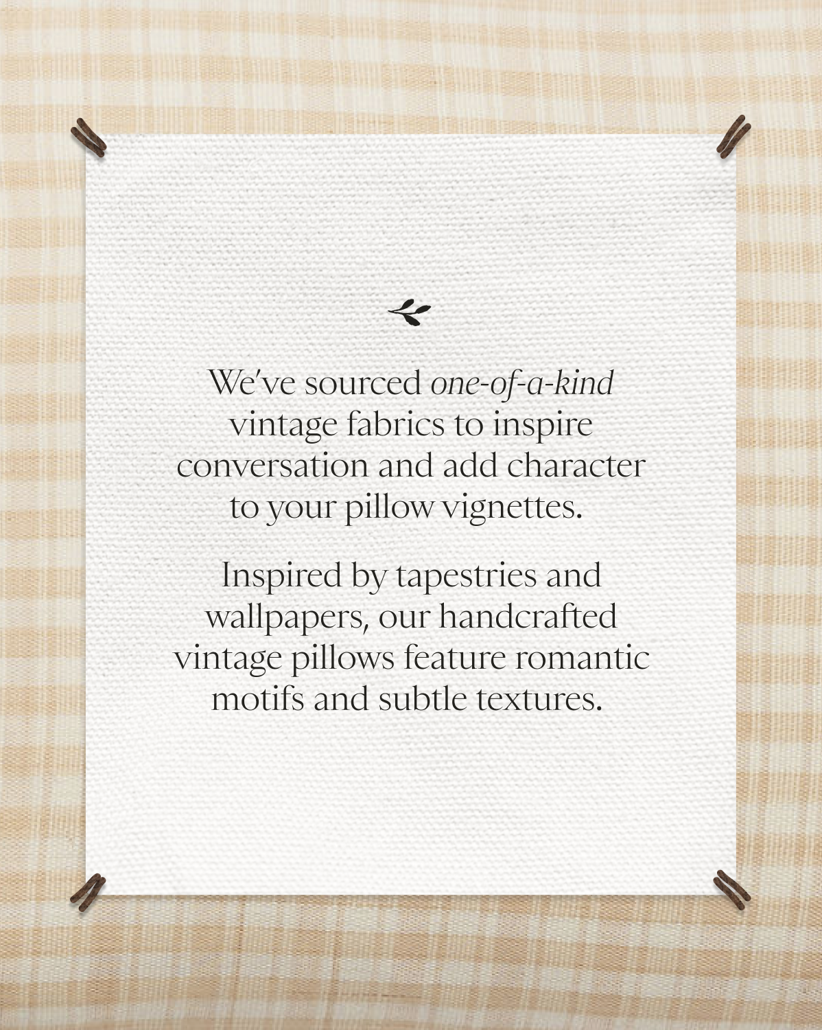 Fodera per cuscino a quadri rosa chiaro e bianco vintage