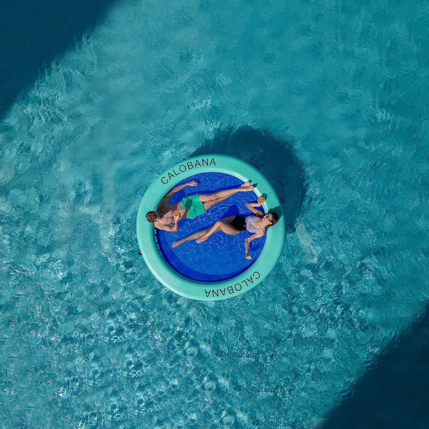 C CALOBANA - Hamaca inflable redonda flotante para agua