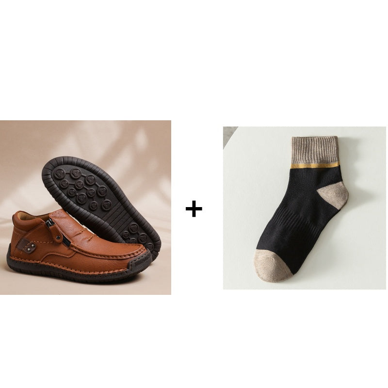 🔥 2025 Hot Sale – Retro Heren PU Sneakers voor Outdoor & Casual! 🌟