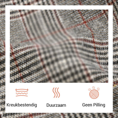 🥰Seizoensaanbieding tegen superlage prijs🥰Casual geruite blazer met revers