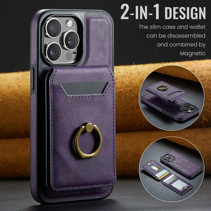 Magnetic Detachable Wallet Case with Card Holder