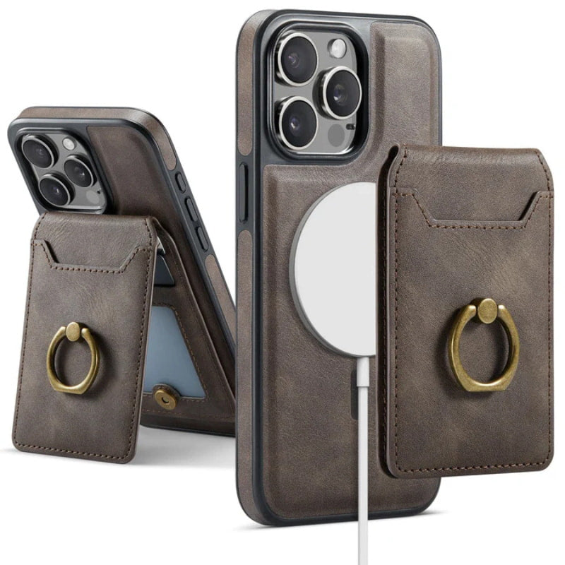 Magnetic Detachable Wallet Case with Card Holder