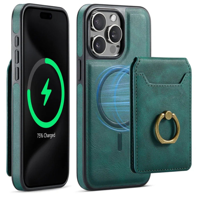 Magnetic Detachable Wallet Case with Card Holder