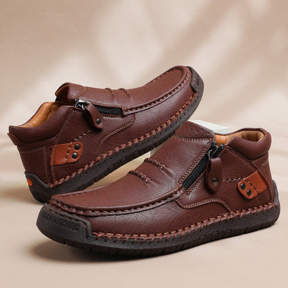 🔥 2025 Hot Sale – Retro Heren PU Sneakers voor Outdoor & Casual! 🌟