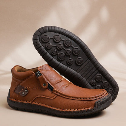 🔥 2025 Hot Sale – Retro Heren PU Sneakers voor Outdoor & Casual! 🌟