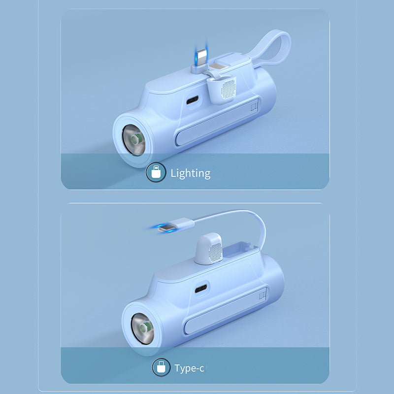 🔋 Altijd Opgeladen! Multifunctionele Draagbare Oplader met Kabel 🎉