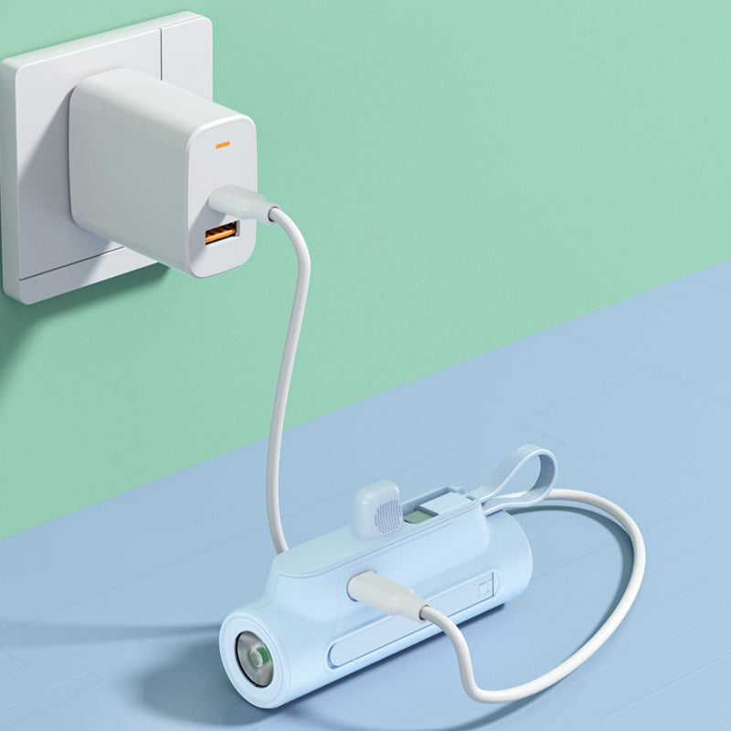 🔋 Altijd Opgeladen! Multifunctionele Draagbare Oplader met Kabel 🎉
