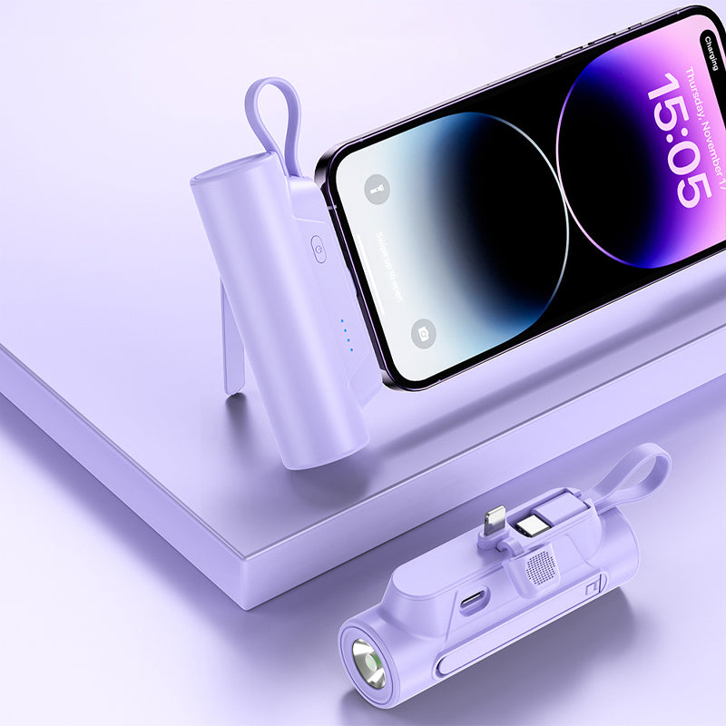 🔋 Altijd Opgeladen! Multifunctionele Draagbare Oplader met Kabel 🎉