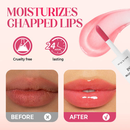 ✨Koop 1, krijg 1 gratis✨Hydrate Lipgloss Lippenstift (Glanzende Lip Stain, Tint & Langdurige, Hydraterende Lipverzorging)💋