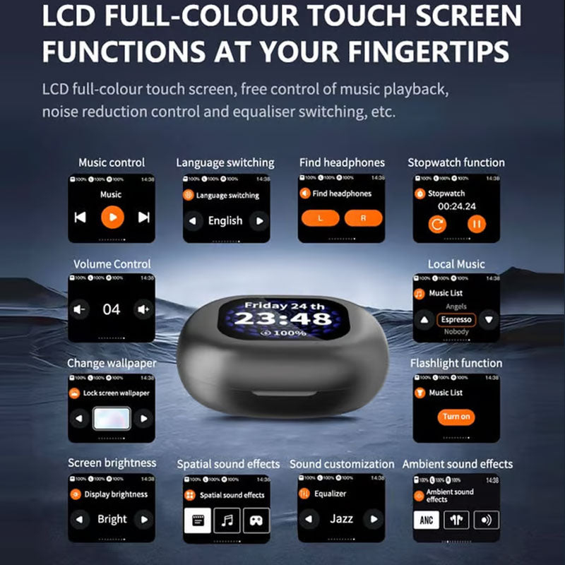 ✨ Ultieme Bluetooth 5.4 Open-Ear Oordopjes – Krachtig Geluid & IPX5 Waterdicht!