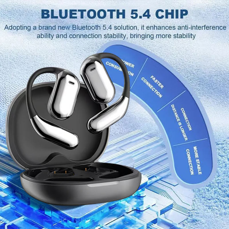 ✨ Ultieme Bluetooth 5.4 Open-Ear Oordopjes – Krachtig Geluid & IPX5 Waterdicht!