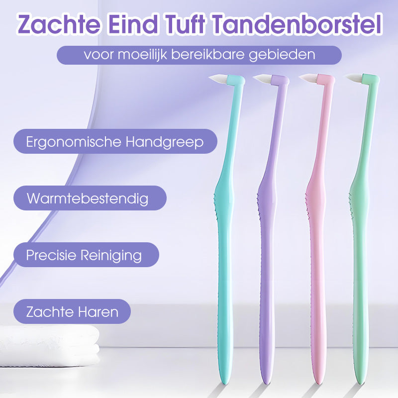 Zachte Eind Tuft Tandenborstel voor Moeilijk Bereikbare Gebieden