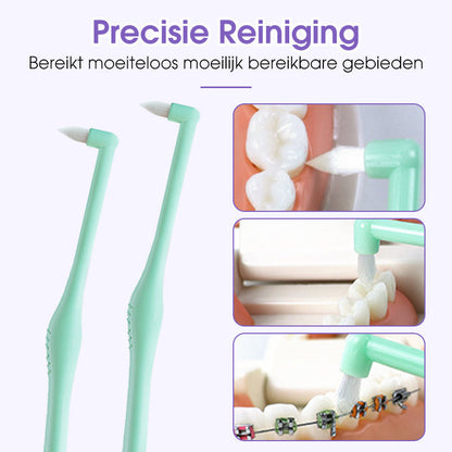Zachte Eind Tuft Tandenborstel voor Moeilijk Bereikbare Gebieden