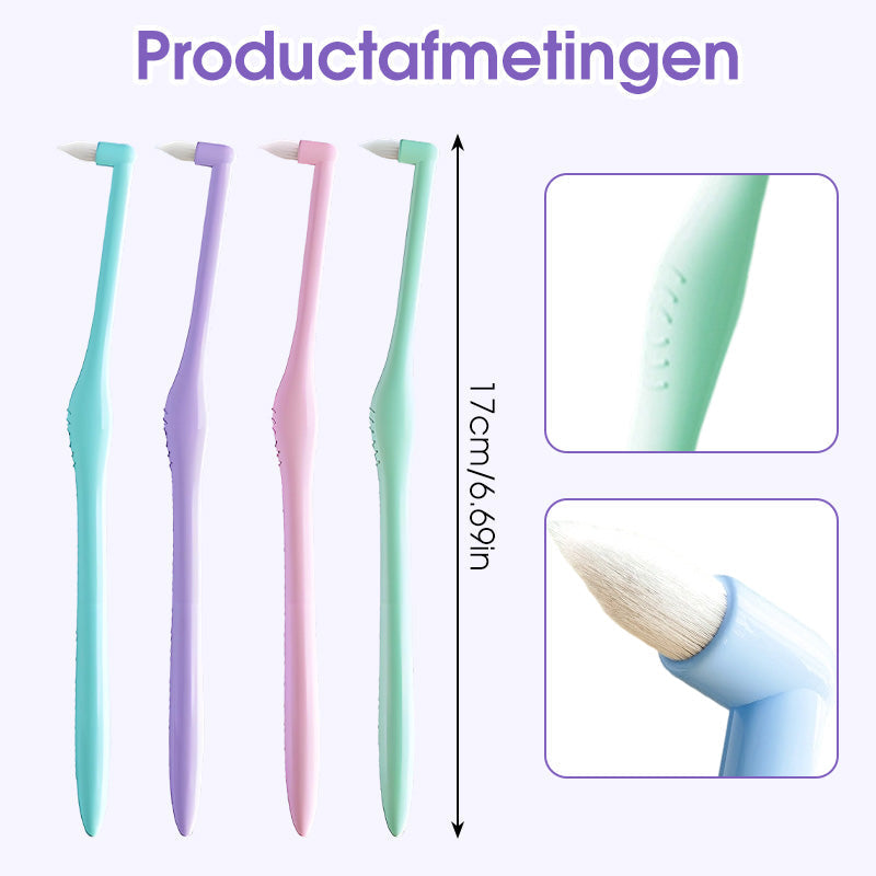 Zachte Eind Tuft Tandenborstel voor Moeilijk Bereikbare Gebieden