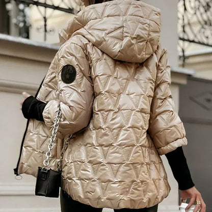 🍂 Trendy dames patchwork jas – NU 50% KORTING!