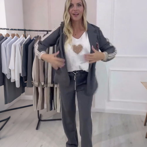 💥 Pak jouw stijl – Mode Blazer & Broek Set nu met 50% Korting!