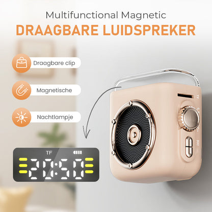 🔊 Nieuw! Magnetische Mini Speaker 💥 360° Sound & LED Light Show 🎶